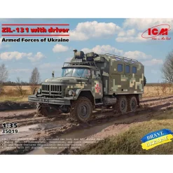 Maquette camion militaire : ZiL-131 - forces armées ukréniennes - ICM
