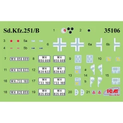 Maquette char : Sd.Kfz.251/1 Ausf.B - ICM
