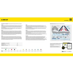 Maquette d'avion : Starter kit : A 380 AF - Heller