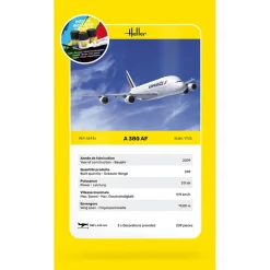Maquette d'avion : Starter kit : A 380 AF - Heller