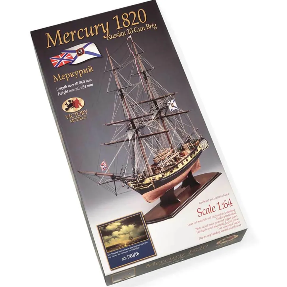 Maquette de bateau en bois : Mercury 1820 - Russian Brig - Amati