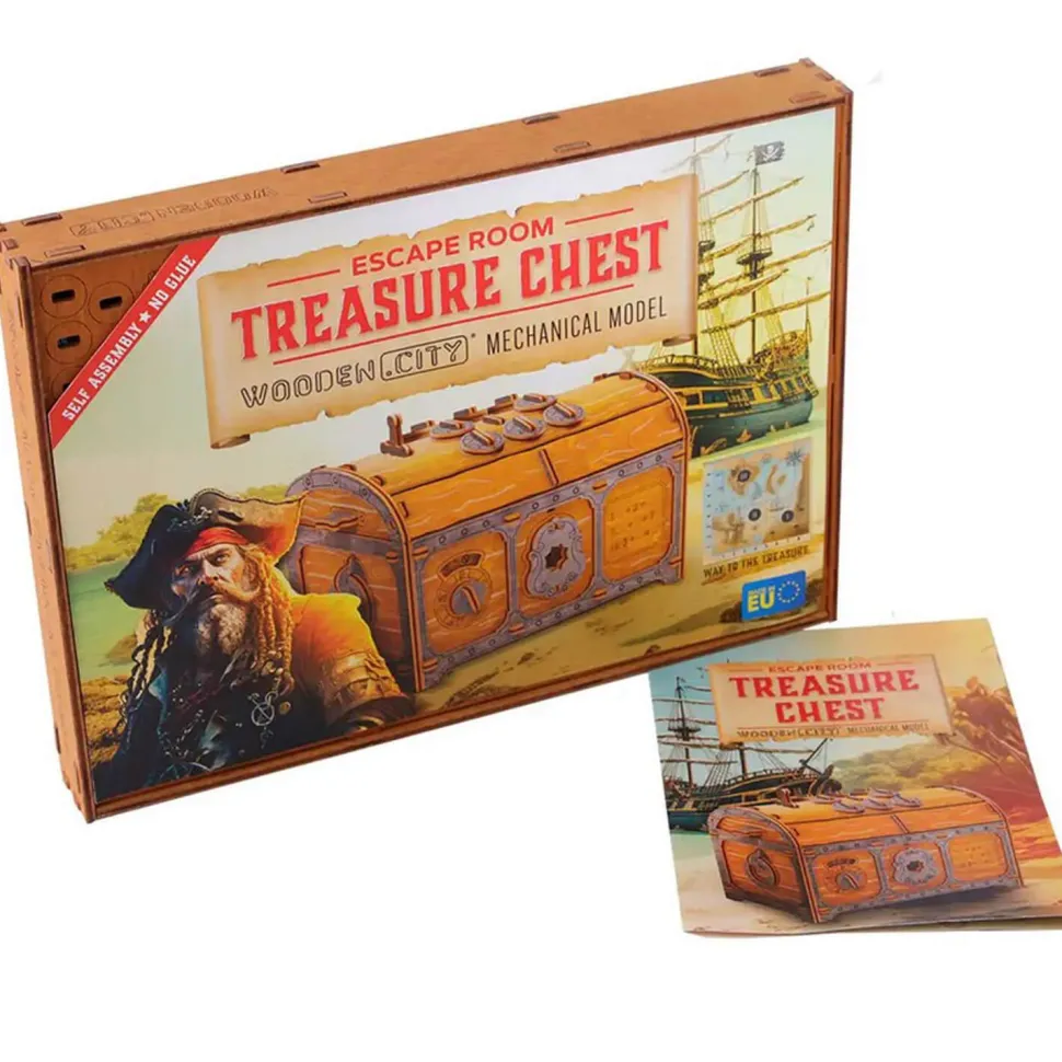 Maquette en bois : casse tête coffret trésor - Wooden City
