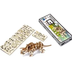 Maquette en bois : Dinosaure Triceratops - Wooden City