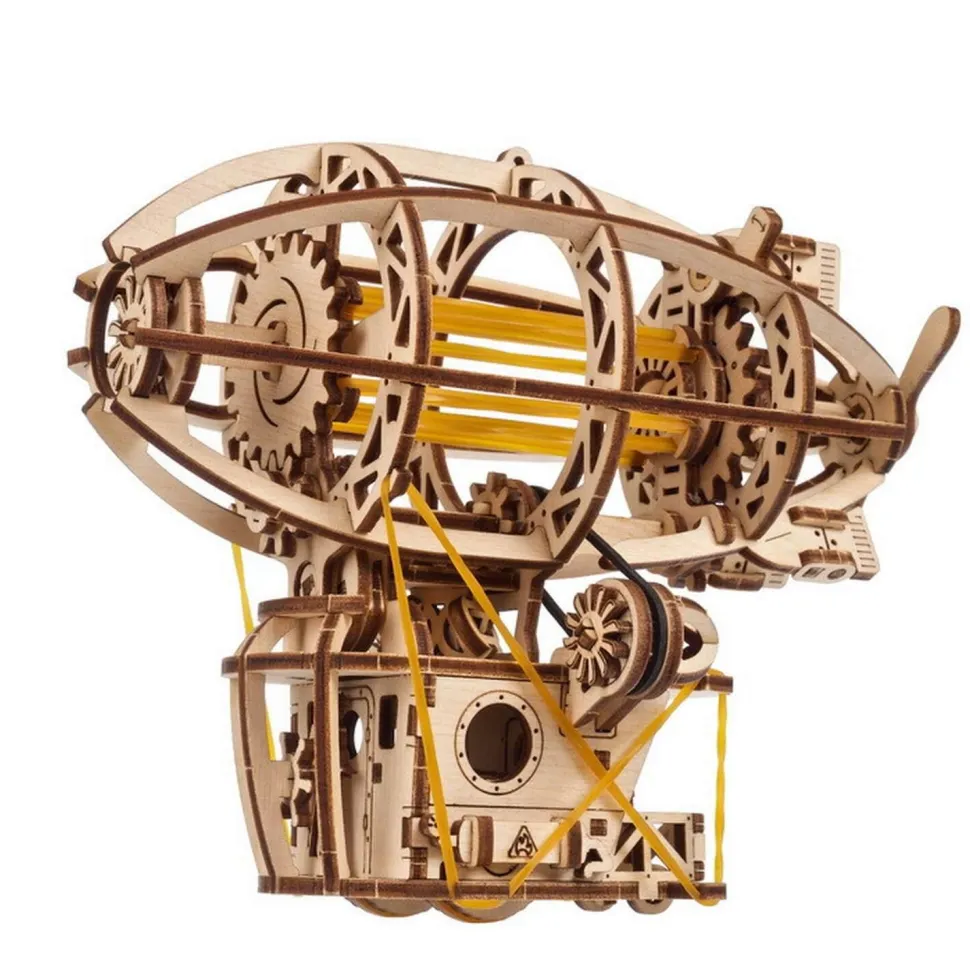 Maquette en bois : Dirigeable mécanique Steampunk - Ugears