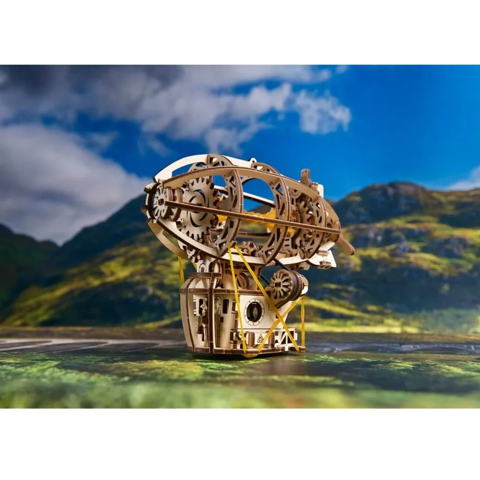 Maquette en bois : Dirigeable mécanique Steampunk - Ugears