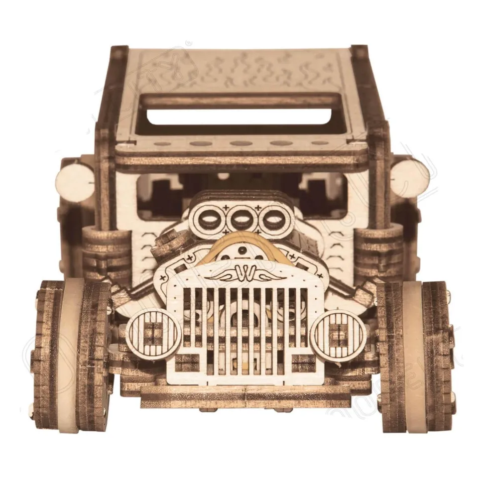 Maquette en bois : Hot Rod - Wooden City