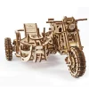 Maquette en bois : Moto Scrambler UGR-10 avec Side-Car - Ugears