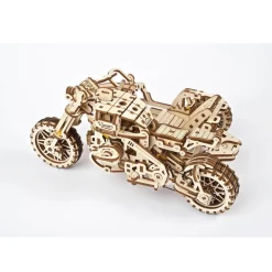 Maquette en bois : Moto Scrambler UGR-10 avec Side-Car - Ugears