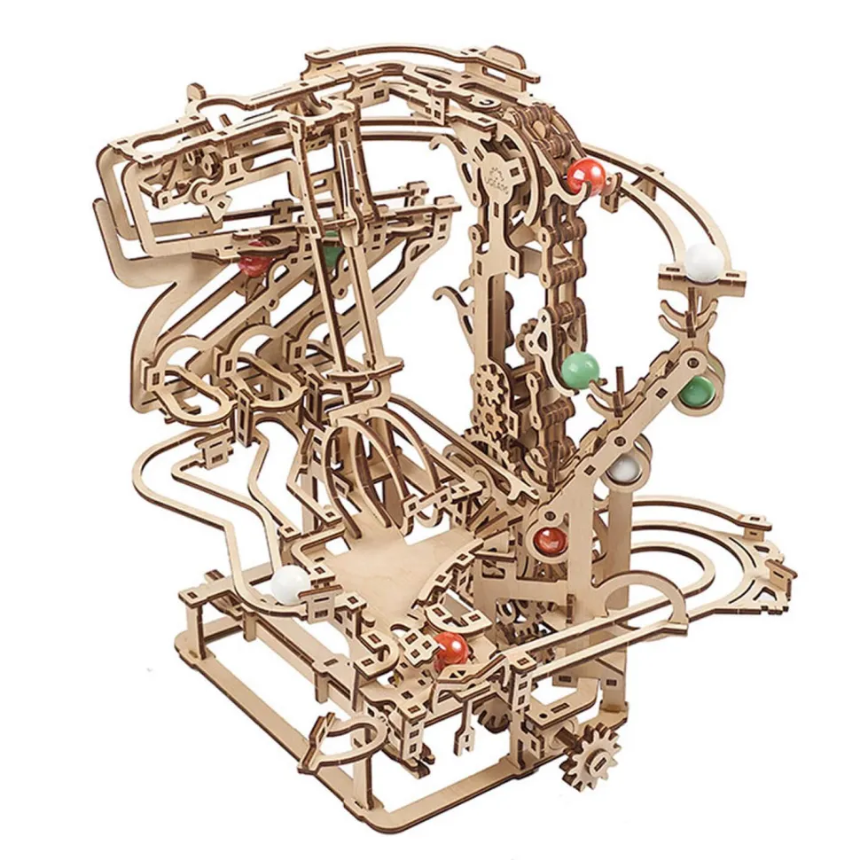 Maquette en bois : Piste de billes en chaîne - Ugears