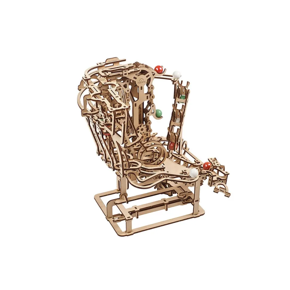 Maquette en bois : Piste de billes en chaîne - Ugears