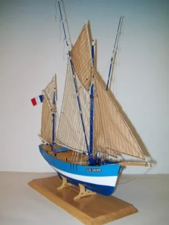Maquette en bois - Thonier de Groix Saint Gildas - Soclaine