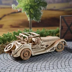 Maquette en bois : Voiture de sport