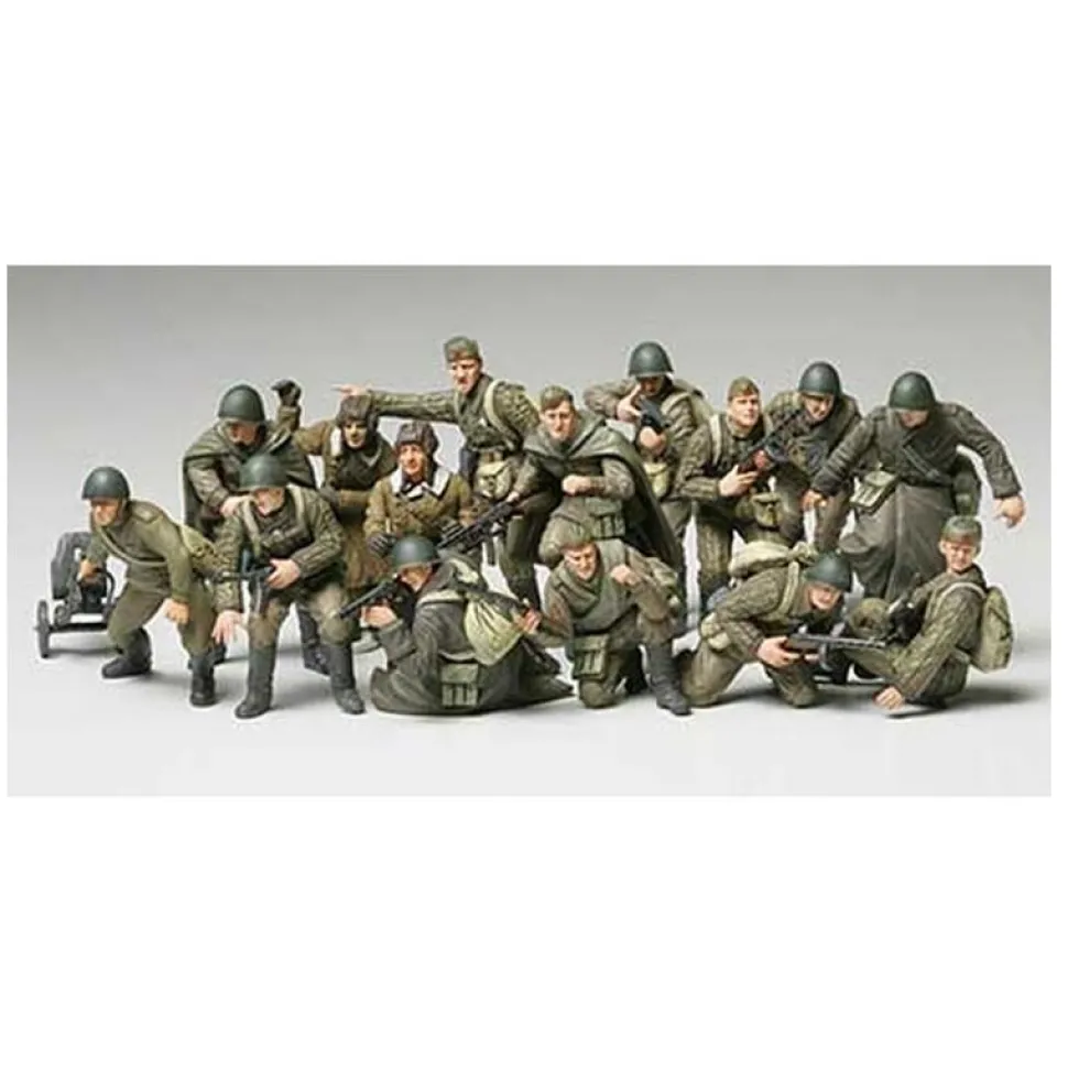 Maquette Figurine Militaire : Fantassins et Tankistes Russe - Tamiya