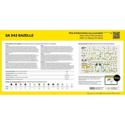 Maquette hélicoptère : S.A. 342 Gazelle - Heller