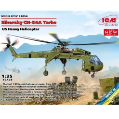 Maquette hélicoptère : Sikorsky CH-54A Tarhe - ICM