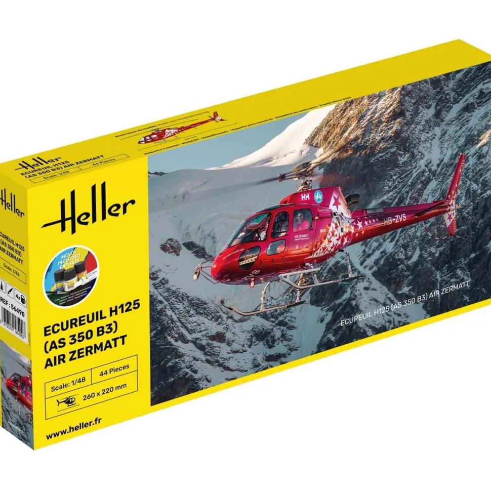 Maquette Hélicoptère : STARTER KIT - ECUREUIL H125 (AS 350 B3) - Heller