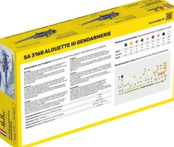 Maquette hélicoptère : Starter Kit : SA 316 Alouette III Gendarmerie - Heller