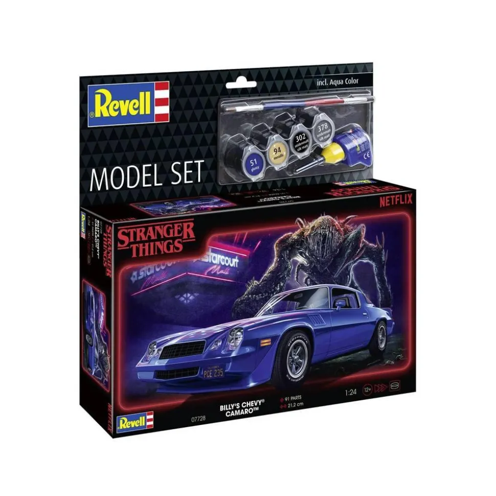 Maquette Model Set : Voiture Stranger Things - Chevy Camaro Z/28 - Revell