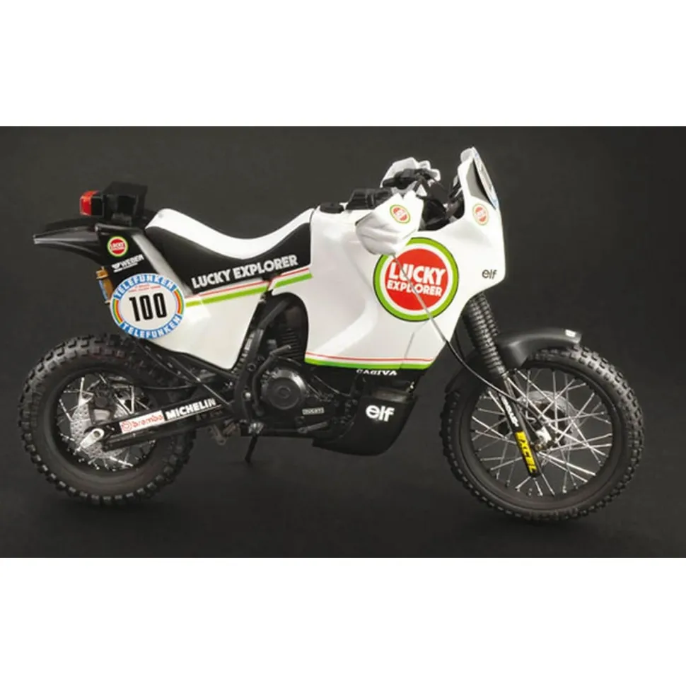 Maquette moto : Cagiva Elephant 850 Dakar 1987 - Italeri