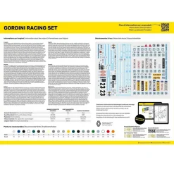 Maquette Renault assistance Course : STARTER KIT Gordini Racing Set - Heller