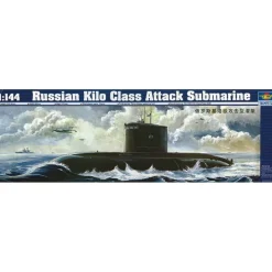 Maquette sous-marin : Sous-marin d'attaque de classe Kilo russe - Trumpeter