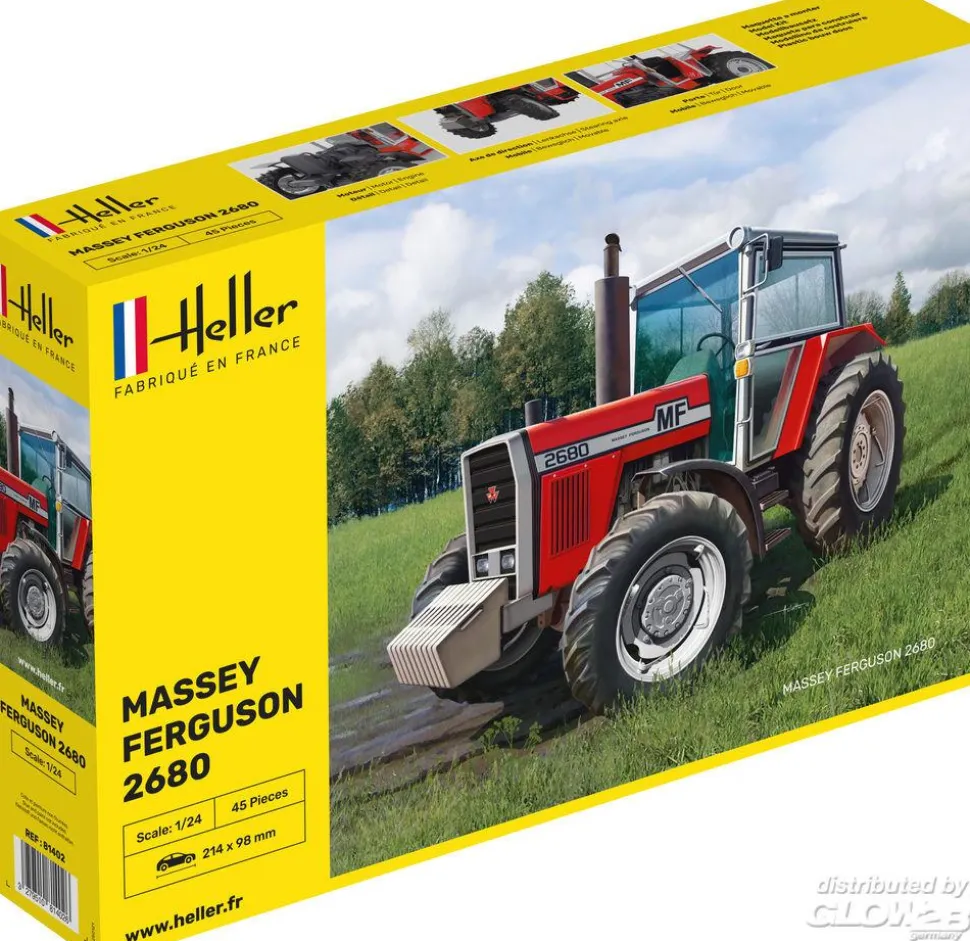 Maquette Tracteur : Massey Ferguson 2680 - Heller