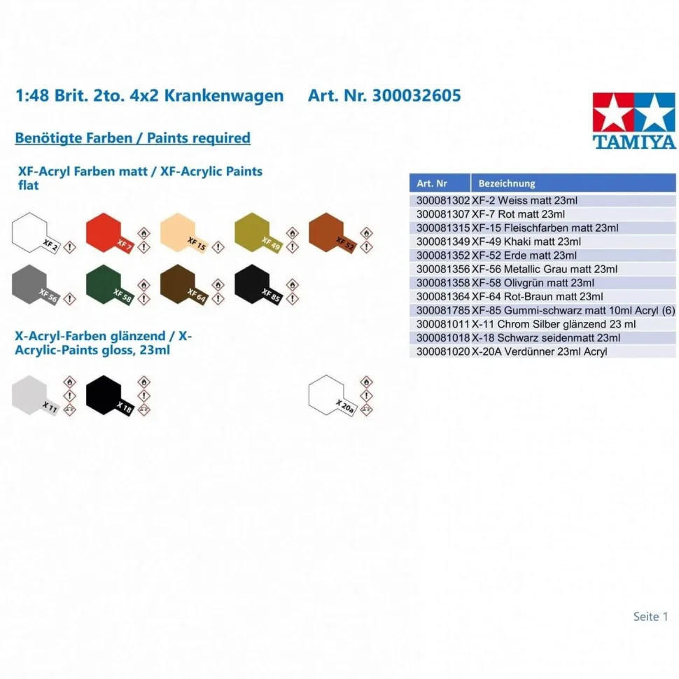 Maquette vehicule militaire : British 2to. 4x2 Ambulance - Tamiya