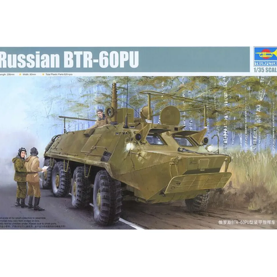 Maquette Véhicule de transport de troupes BTR-60P / BTR-60 PU - Trumpeter