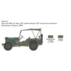 Maquette véhicule militaire : Jeep Willys MB 80ème anniversaire 1941-2021 - Italeri