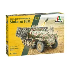 Maquette véhicule militaire : Sd.Kfz.251/1 Stuka zu Fuss - Italeri