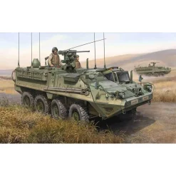 Maquette véhicule militaire : Véhicule de commandement M1130 Stryker - Trumpeter