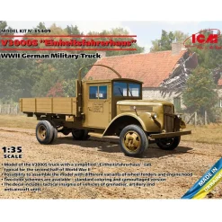 Maquette véhicule militaire : V3000S "Einheitsfahrerhaus" - ICM