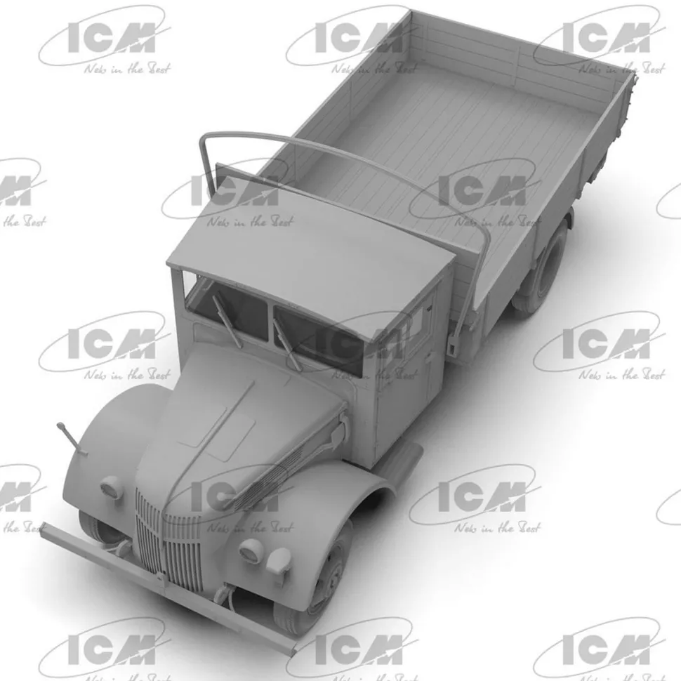 Maquette véhicule militaire : V3000S "Einheitsfahrerhaus" - ICM