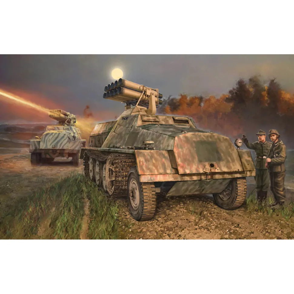 Maquette véhicule militaire : SWS Panzerwerfer 42 - Italeri