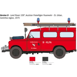 Maquette véhicule pompiers : Land Rover Pompiers - Italeri