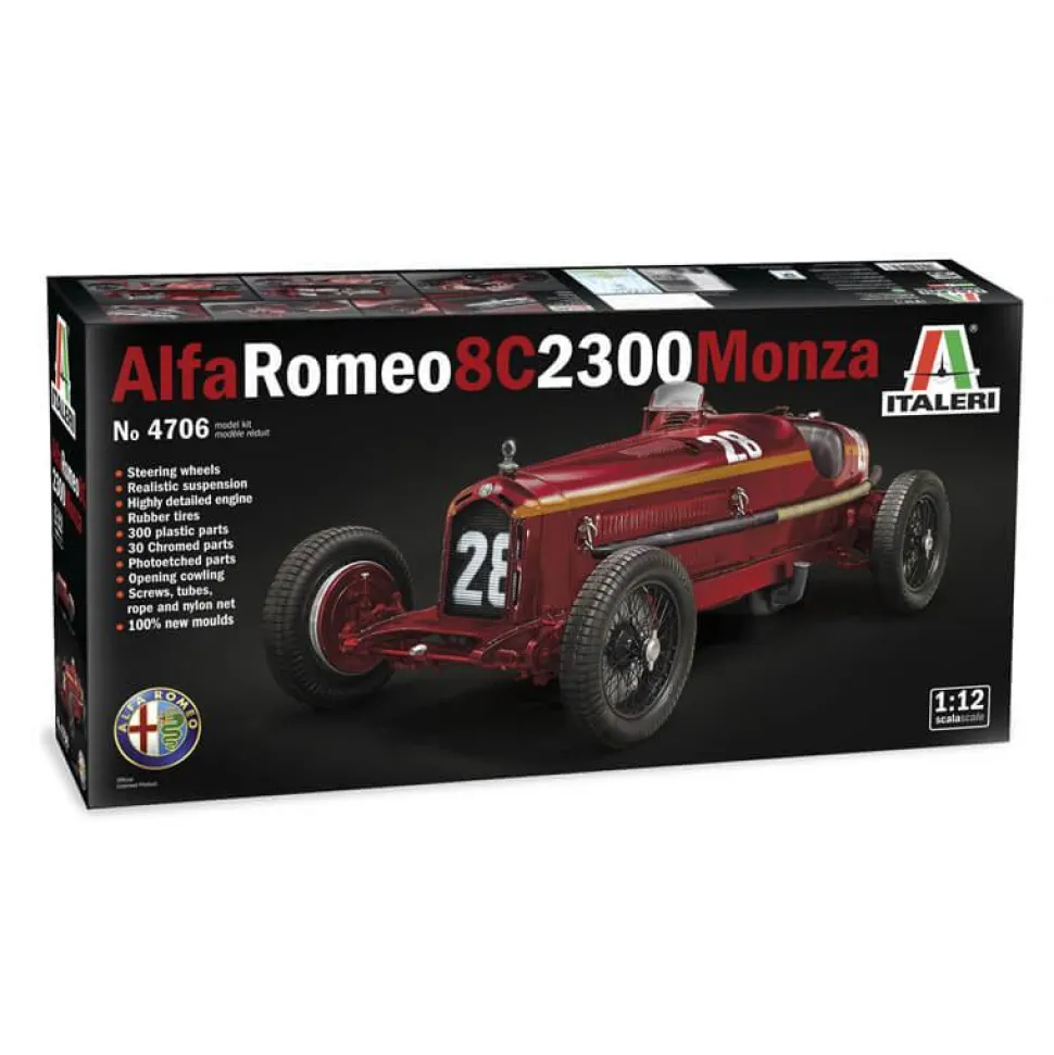 Maquette voiture : Alfa Romeo 8C 2300 Monza - Italeri