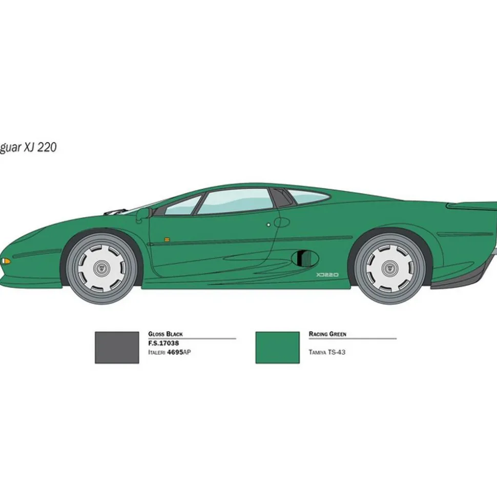 Maquette voiture : JAGUAR XJ 220 - Italeri