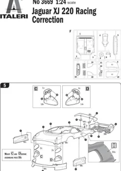 Maquette voiture : Jaguar XJ 220 Racing - Italeri