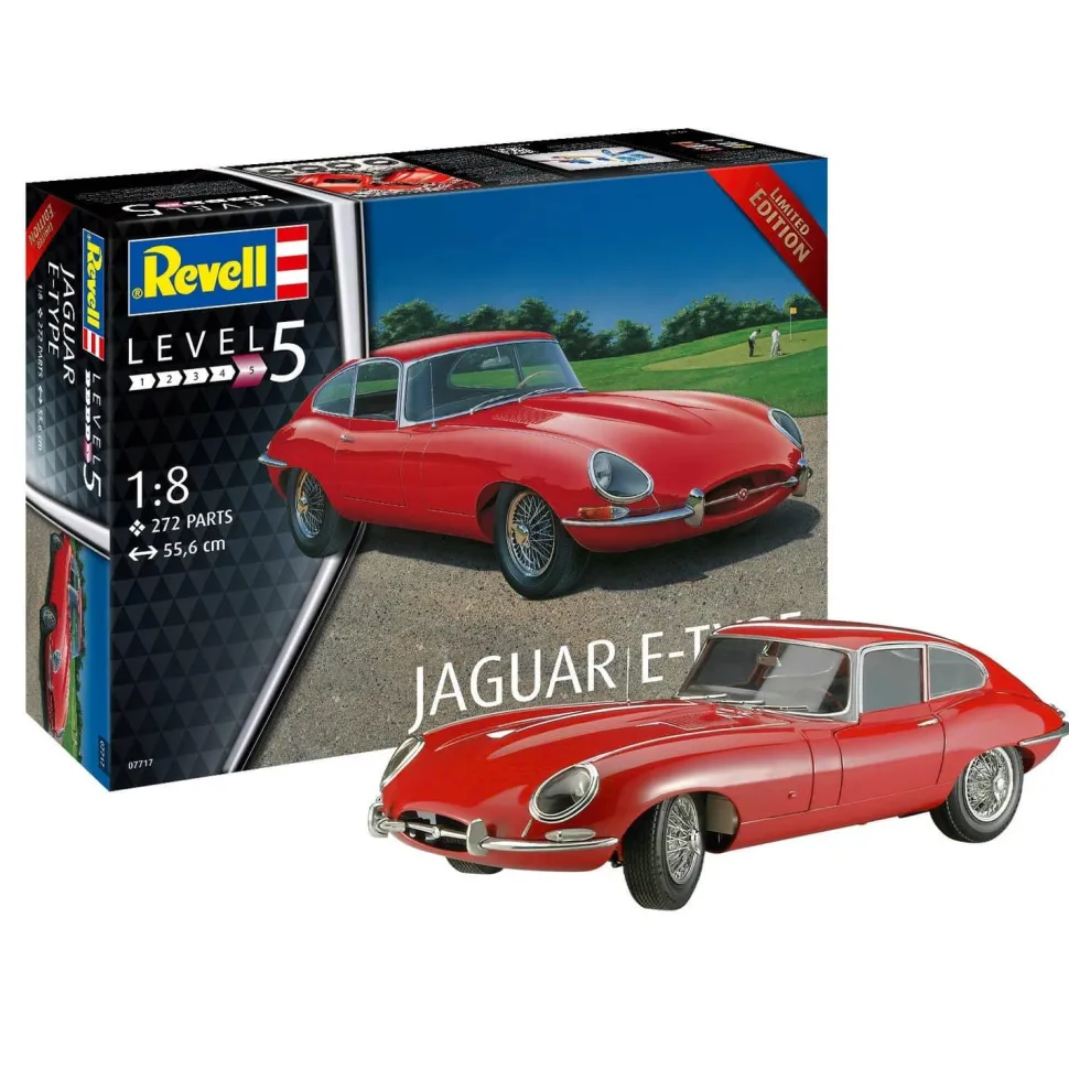 Maquette voiture : Jaguar E-type (coupé) 1:8 - Revell