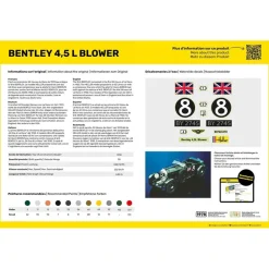 Maquette voiture : Kit complet : Bentley 4,5 L Blower - Heller