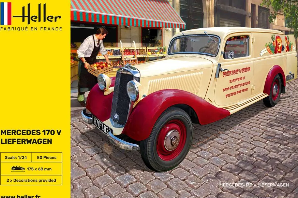 Maquette voiture : Mercedes 170 V Lieferwagen - Heller