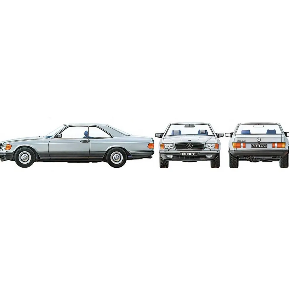 Maquette voiture : MERCEDES-BENZ 500 SEC en 1:24 - Tamiya