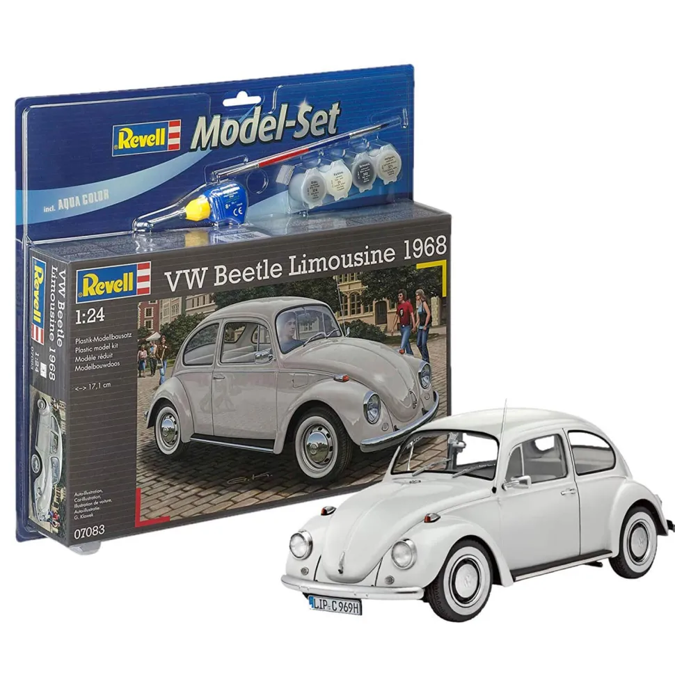 Maquette voiture : Model Set : Coccinelle VW 1968 (Limousine) - Revell