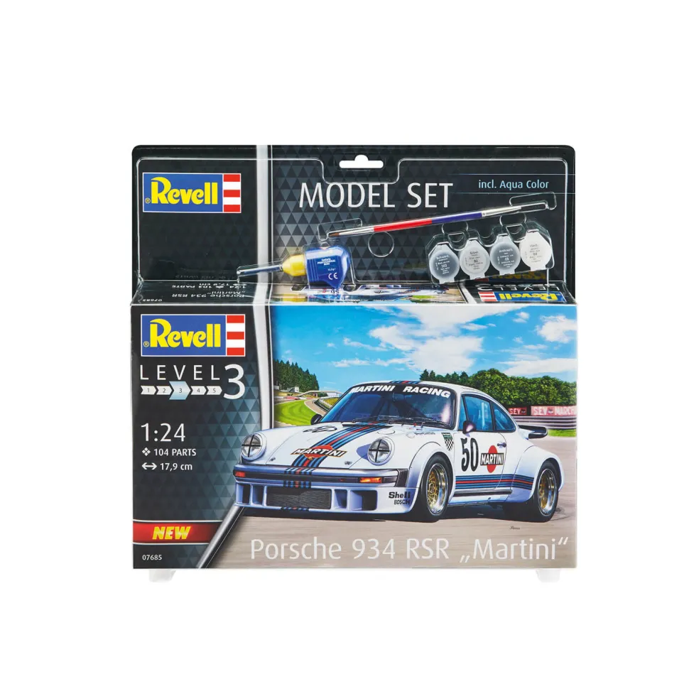 Maquette voiture : Model Set : Porsche 934 RSR Martini - Revell