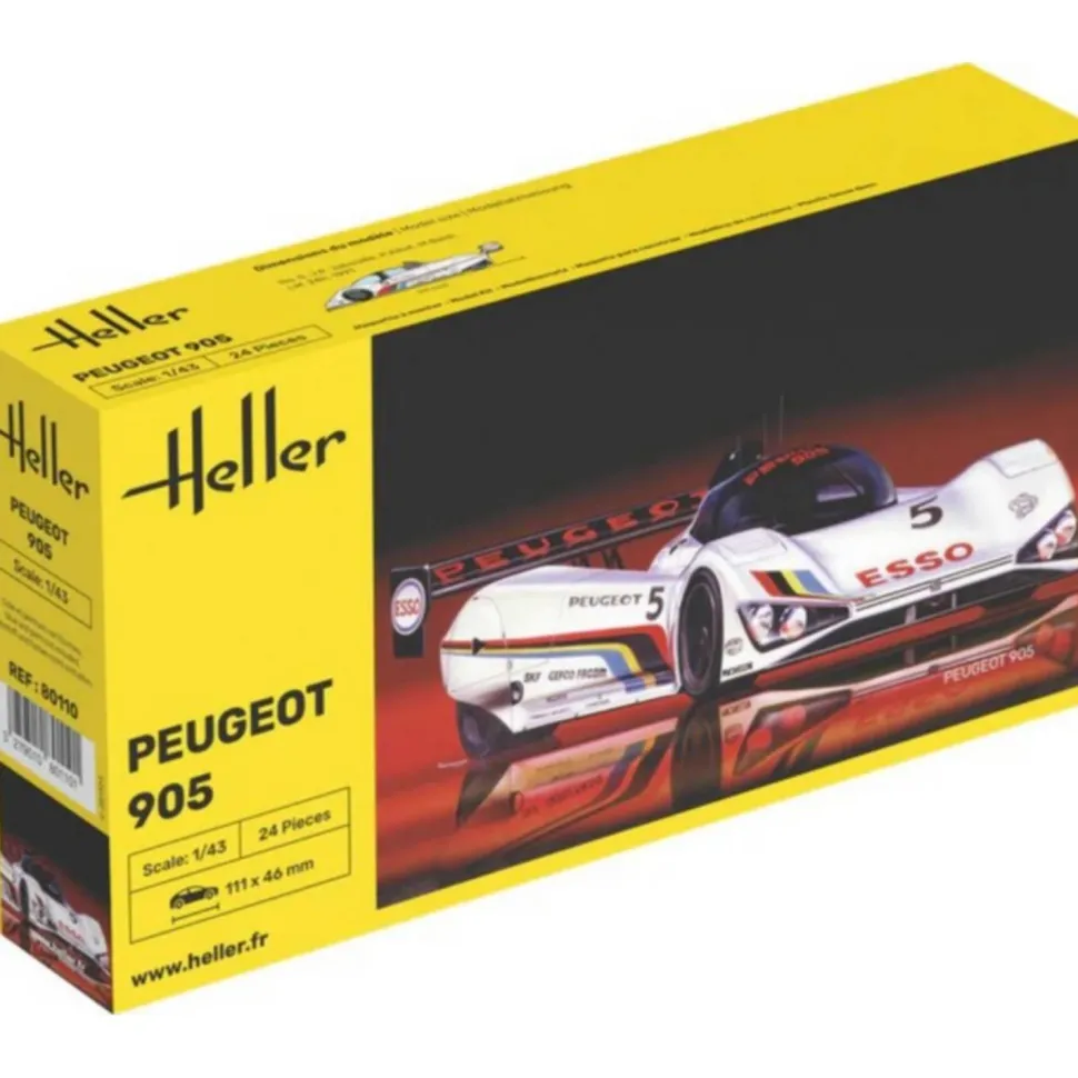 Maquette voiture : Peugeot 905 en 1:43 - Heller