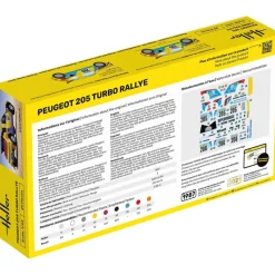 Maquette voiture : Peugeot 205 rallye - Heller