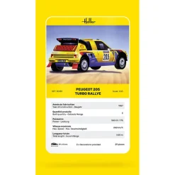 Maquette voiture : Peugeot 205 rallye - Heller