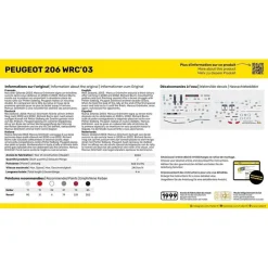 Maquette voiture : Peugeot 206 WRC 03 - Heller