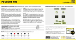 Maquette voiture : Peugeot 403 - Heller