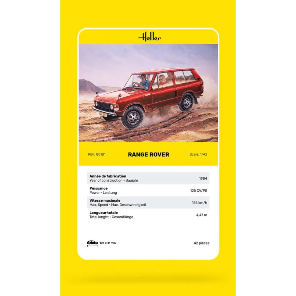 Maquette voiture : Range Rover - Heller